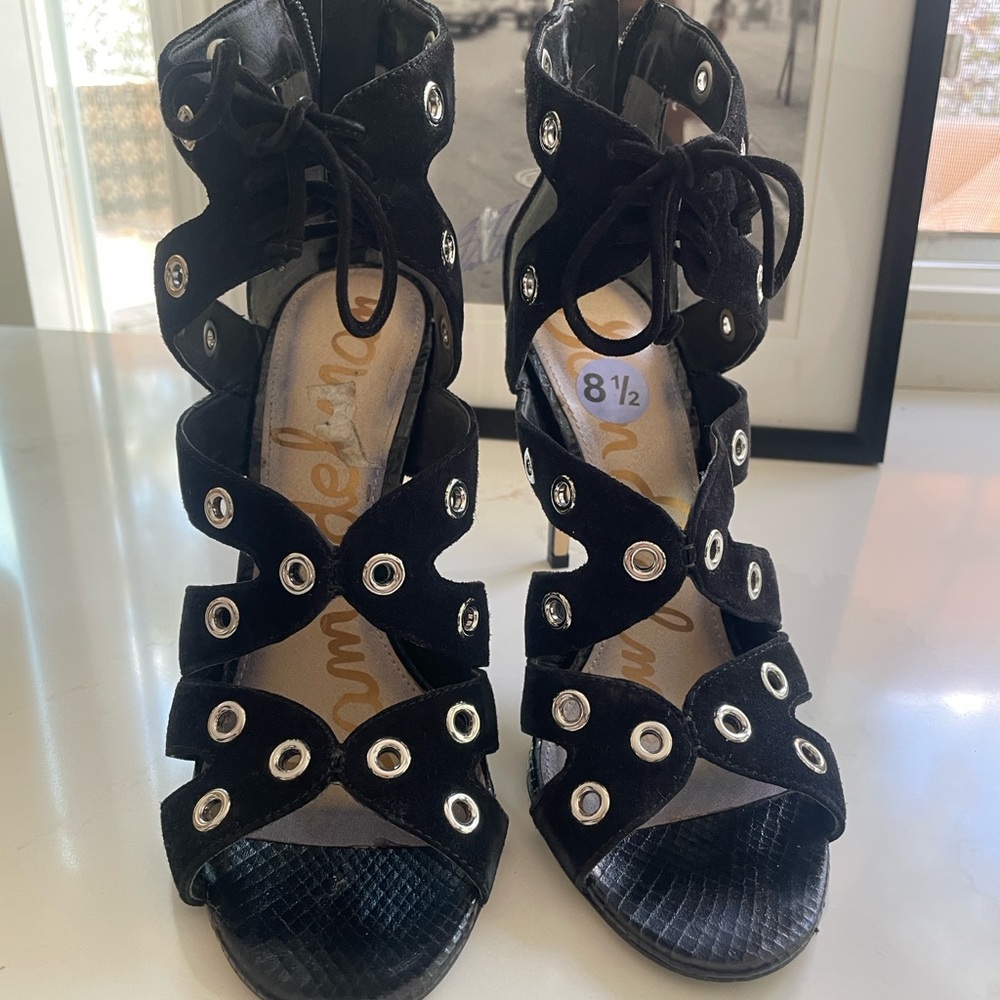 Black Gladiator Heels